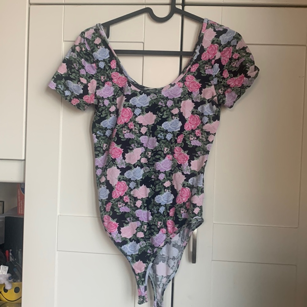 Forever 21 roses Leotard